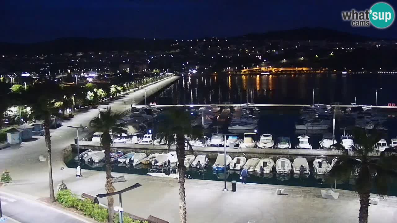 Camera en vivo Koper – puerto deportivo y paseo marítimo desde el Hotel Grand Koper
