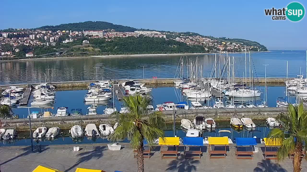 Webcam Capodistria – marina e lungo mare dall’Hotel Grand Koper
