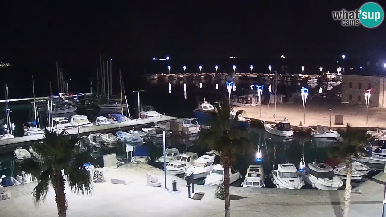Webcam Capodistria – marina e lungo mare dall’Hotel Grand Koper