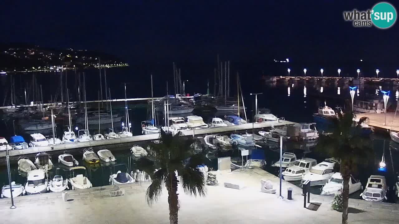 Camera en vivo Koper – puerto deportivo y paseo marítimo desde el Hotel Grand Koper