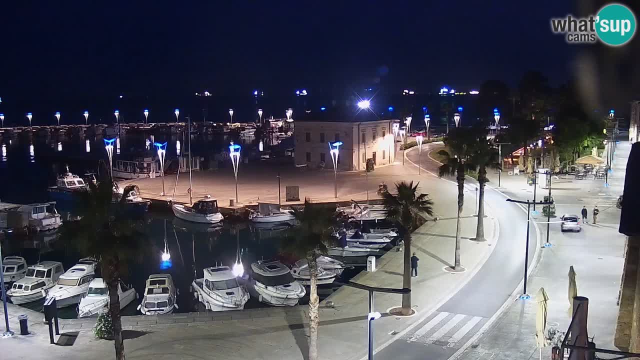 Webcam Koper – Panorama de la marina et de la promenade depuis le Grand Hotel Koper