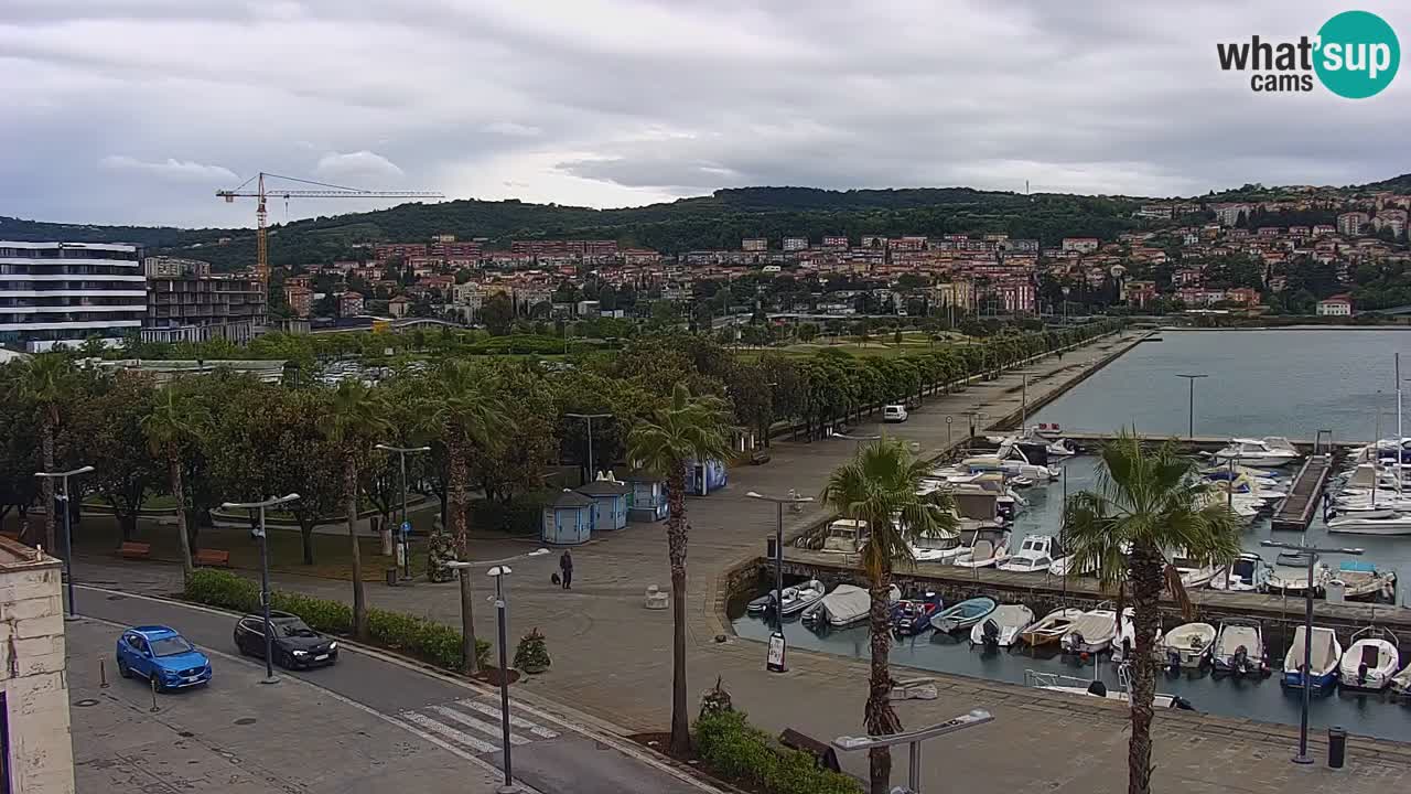 Webcam Capodistria – marina e lungo mare dall’Hotel Grand Koper
