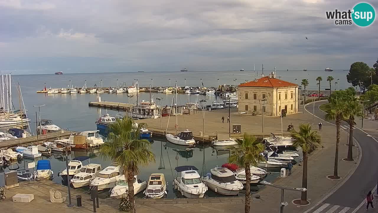 Webcam Capodistria – marina e lungo mare dall’Hotel Grand Koper