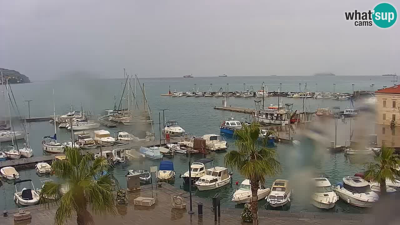 Camera en vivo Koper – puerto deportivo y paseo marítimo desde el Hotel Grand Koper