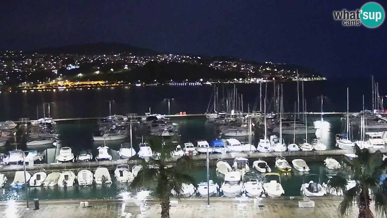 Spletna kamera Koper – Panorama na marino in promenado s Hotela Grand Koper