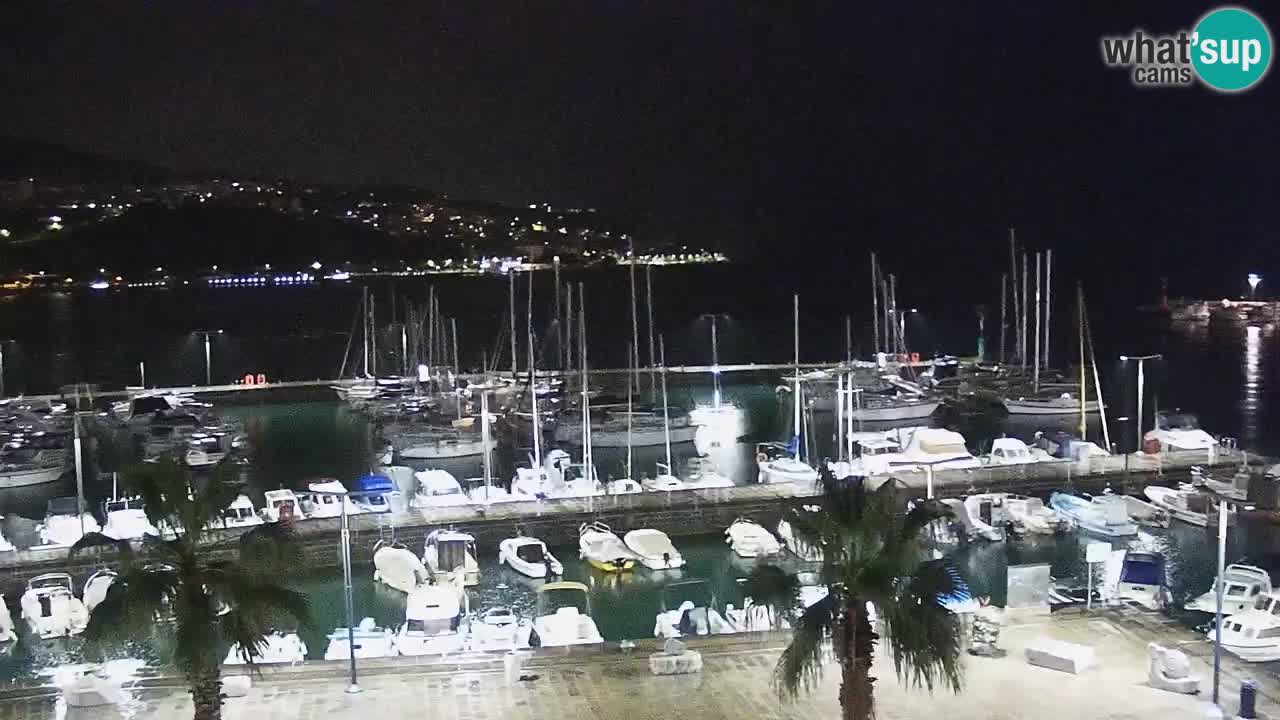 Camera en vivo Koper – puerto deportivo y paseo marítimo desde el Hotel Grand Koper