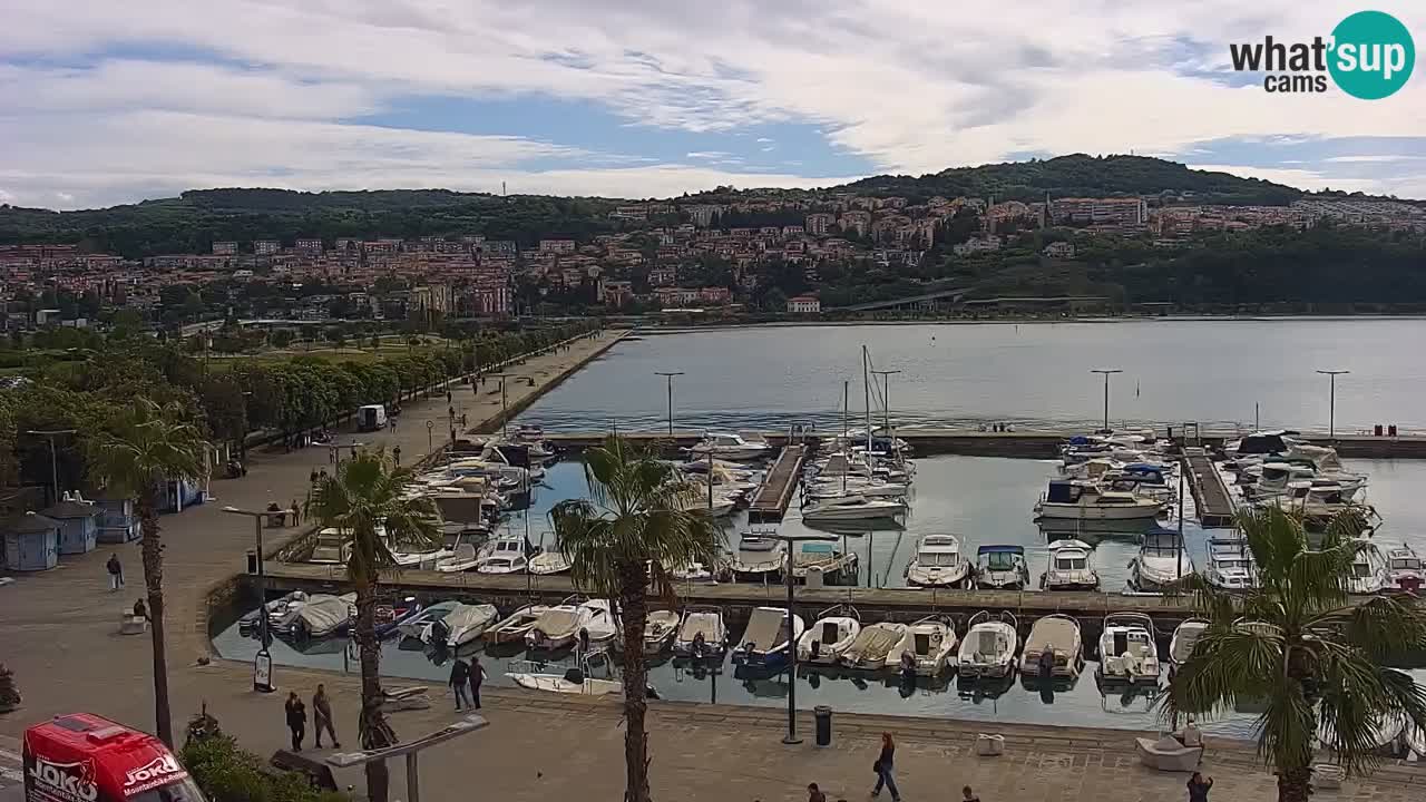 Web kamera Koper – marina i promenada – hotel Grand Koper