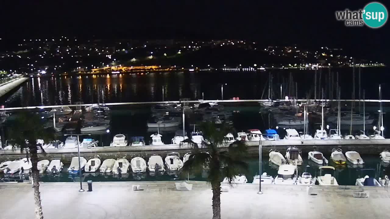 Camera en vivo Koper – puerto deportivo y paseo marítimo desde el Hotel Grand Koper