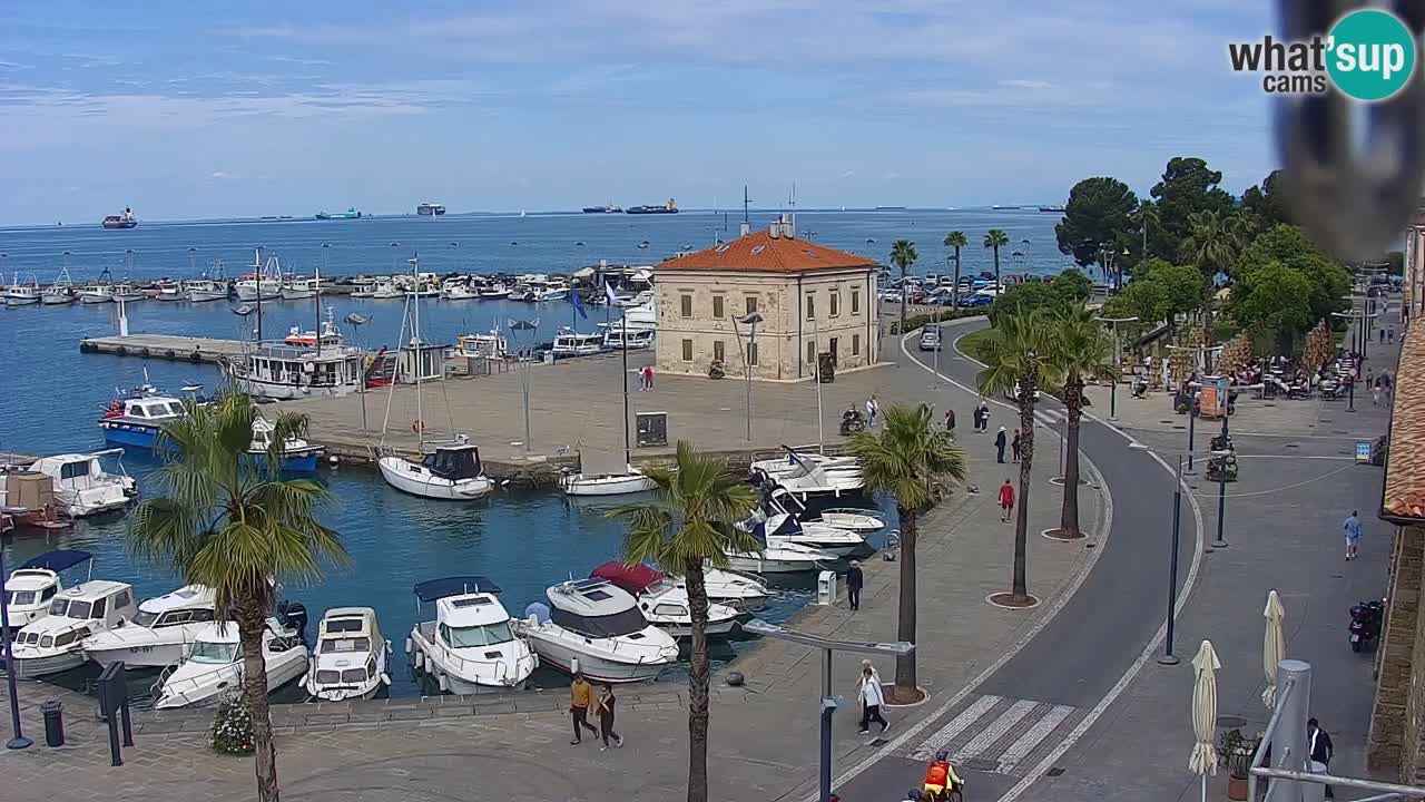 Webcam Capodistria – marina e lungo mare dall’Hotel Grand Koper
