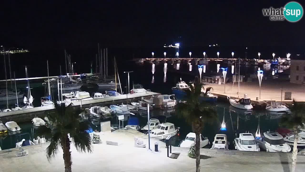 Spletna kamera Koper – Panorama na marino in promenado s Hotela Grand Koper