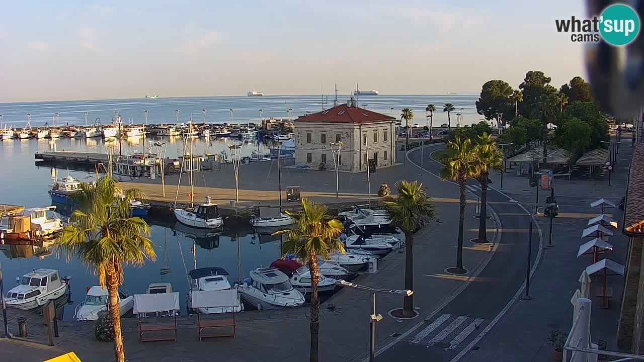 Webcam Capodistria – marina e lungo mare dall’Hotel Grand Koper