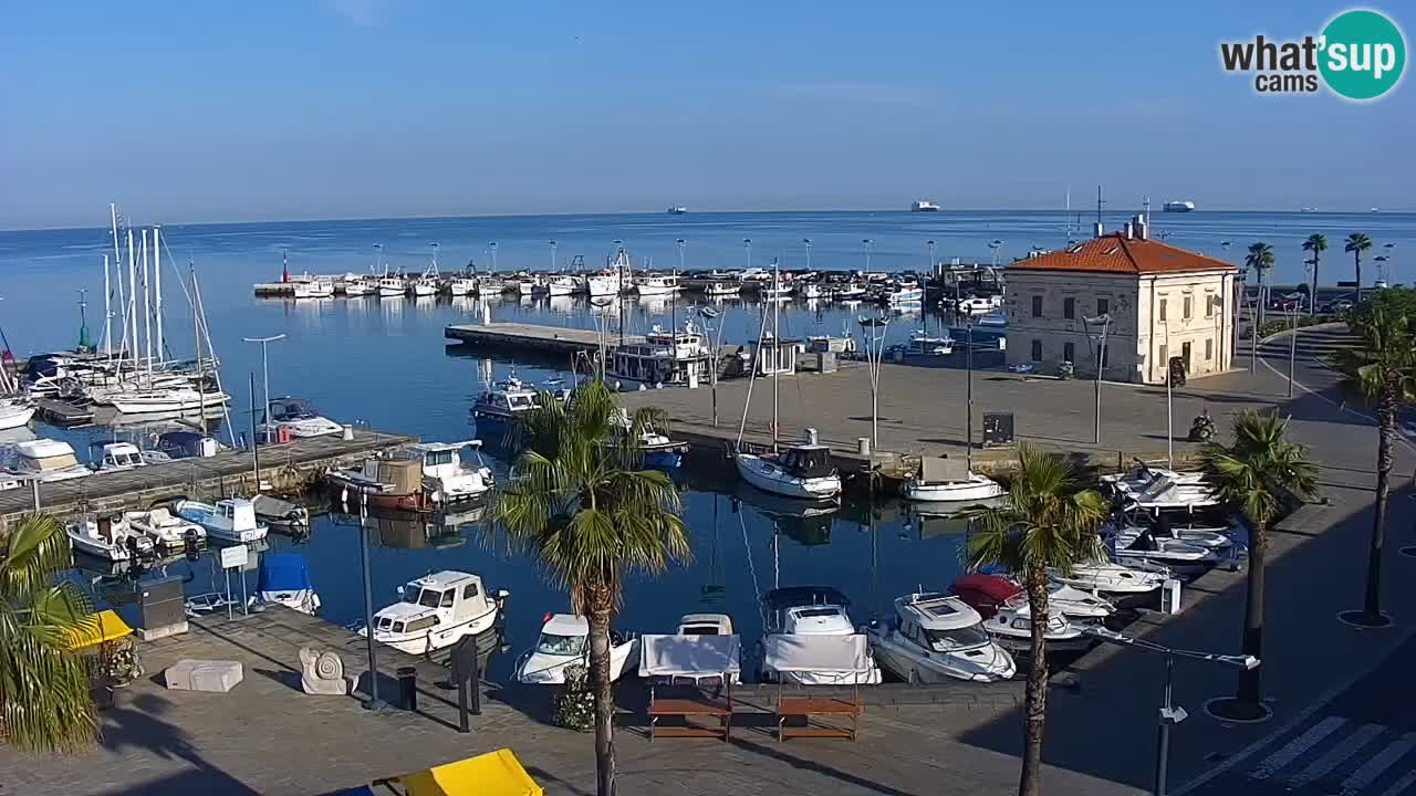 Luka Kopar uživo web kamera – Turistički terminal i teretna luka – Slovenija