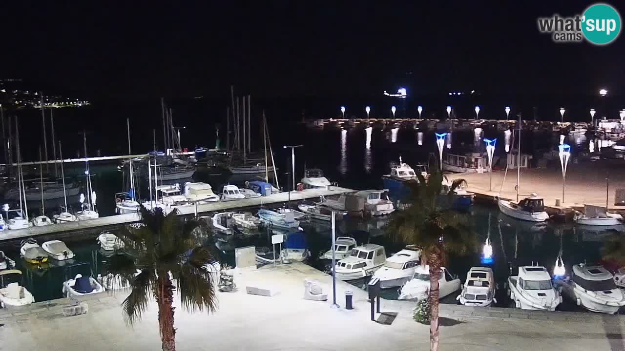 Camera en vivo Koper – puerto deportivo y paseo marítimo desde el Hotel Grand Koper