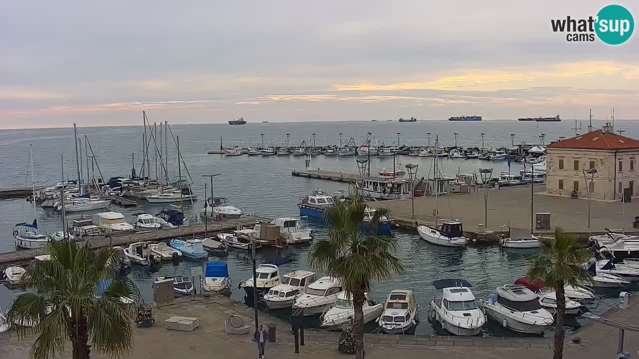 Webcam Capodistria – marina e lungo mare dall’Hotel Grand Koper