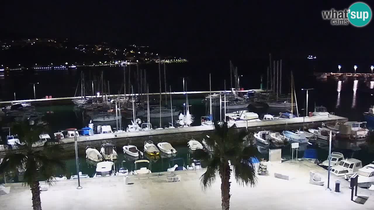 Webcam Capodistria – marina e lungo mare dall’Hotel Grand Koper
