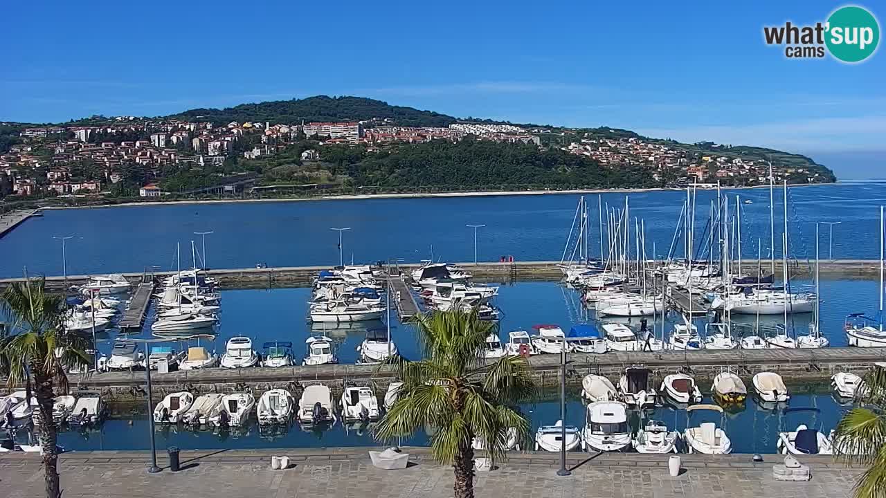 Webcam Capodistria – marina e lungo mare dall’Hotel Grand Koper