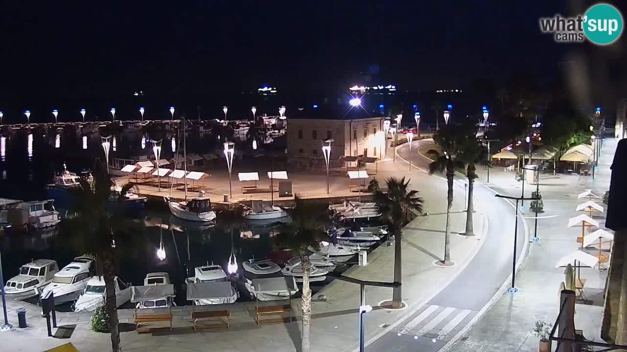 Webcam Koper – Panorama de la marina et de la promenade depuis le Grand Hotel Koper
