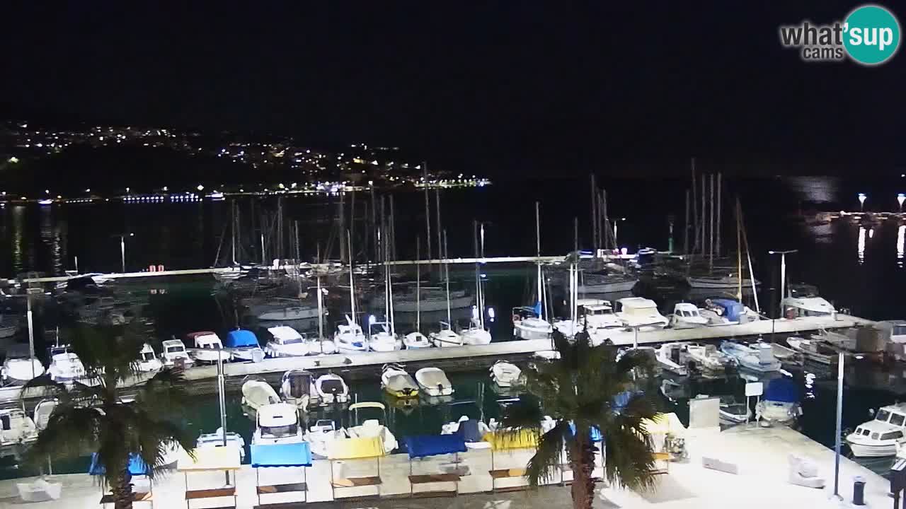Webcam Koper – Panorama de la marina et de la promenade depuis le Grand Hotel Koper