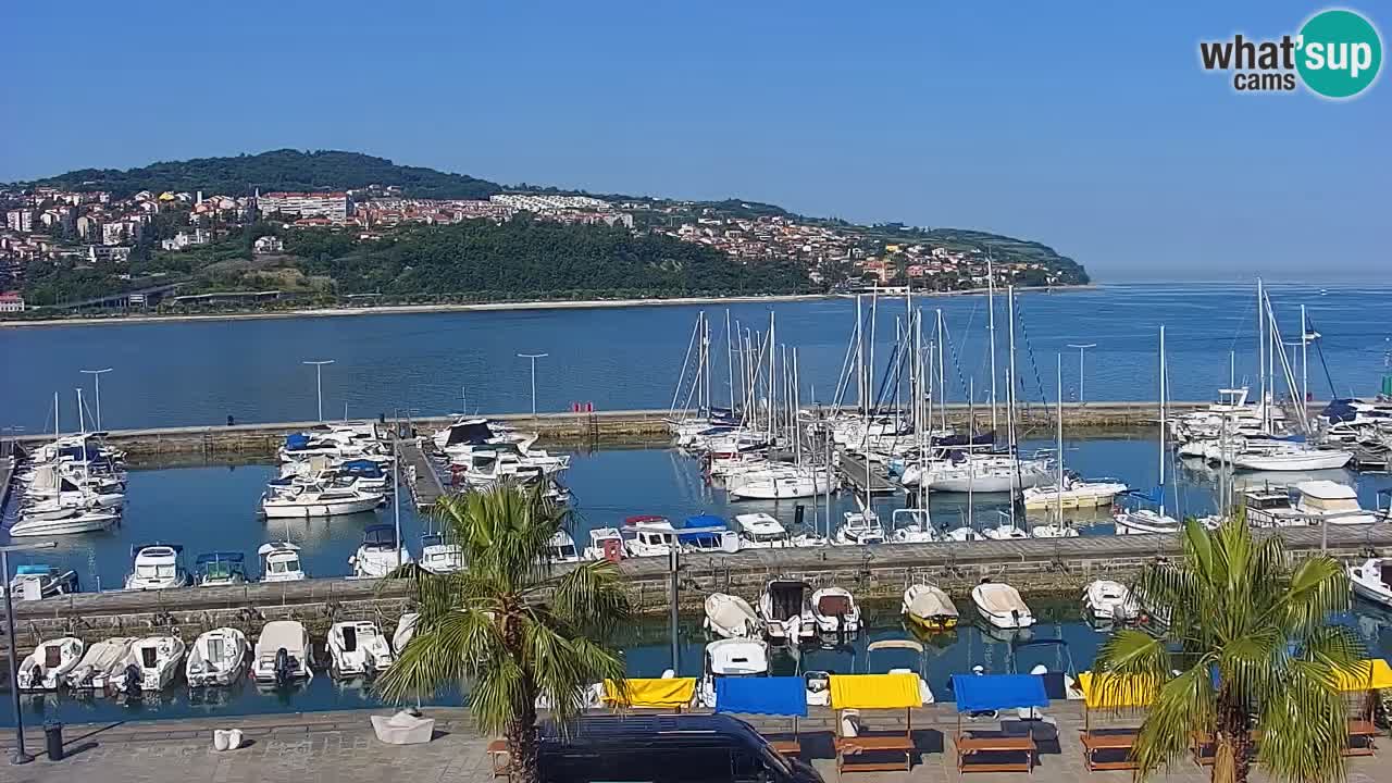 Webcam Capodistria – marina e lungo mare dall’Hotel Grand Koper