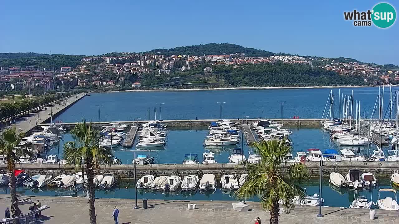 Web kamera Koper – marina i promenada – hotel Grand Koper