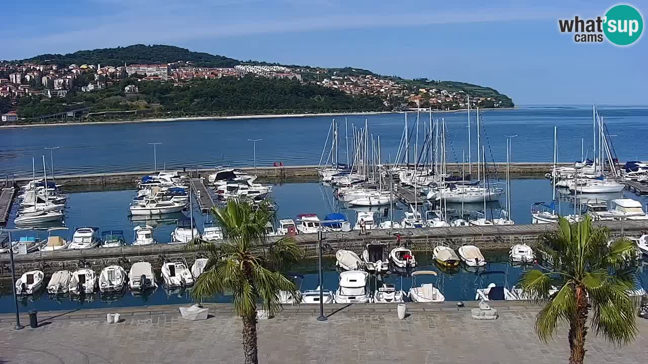Webcam Capodistria – marina e lungo mare dall’Hotel Grand Koper