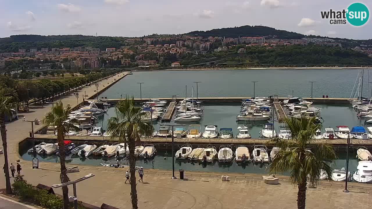 Web kamera Koper – marina i promenada – hotel Grand Koper