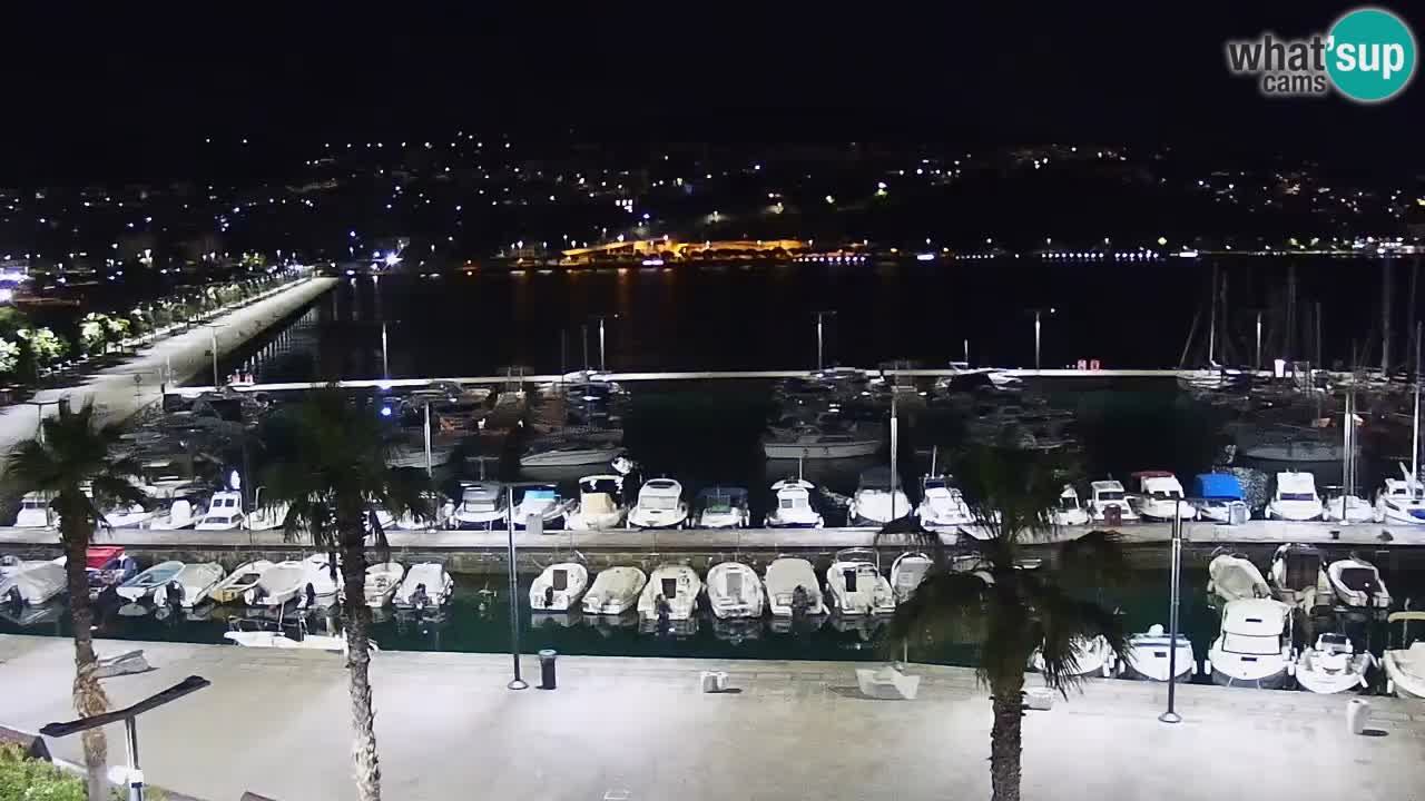Camera en vivo Koper – puerto deportivo y paseo marítimo desde el Hotel Grand Koper