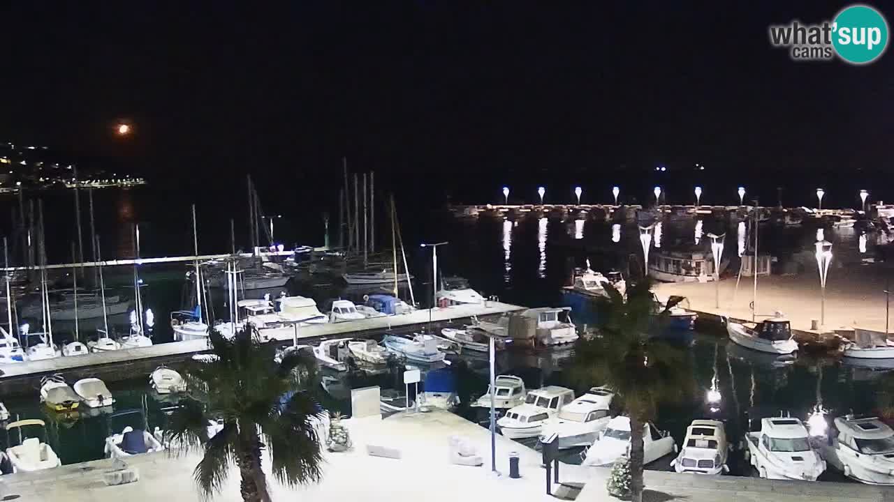Webcam Koper – Panorama of the marina and promenade from the Grand Hotel Koper