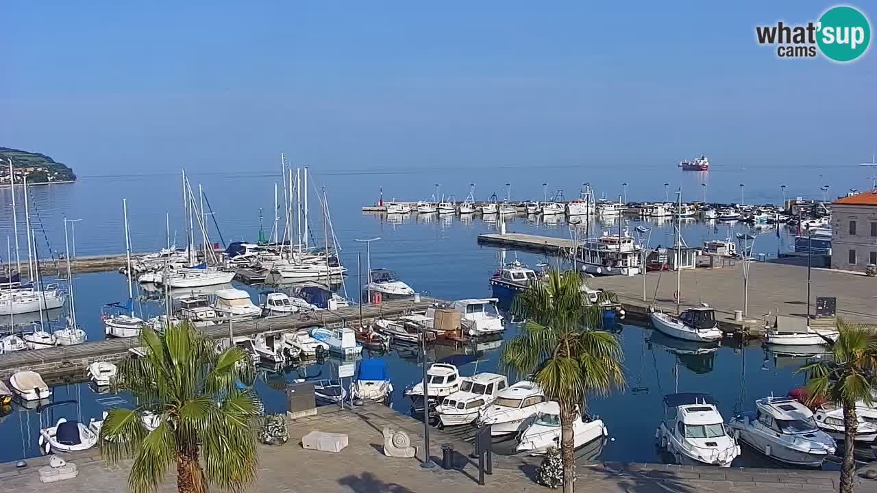 Webcam Capodistria – marina e lungo mare dall’Hotel Grand Koper