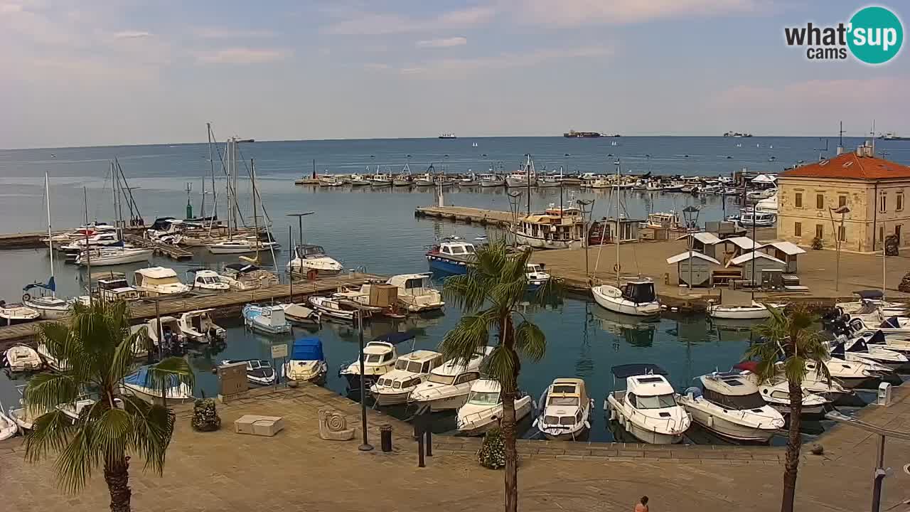 Webcam Capodistria – marina e lungo mare dall’Hotel Grand Koper
