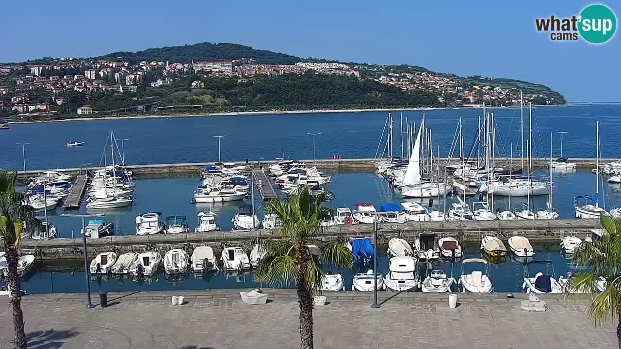 Webcam Capodistria – marina e lungo mare dall’Hotel Grand Koper