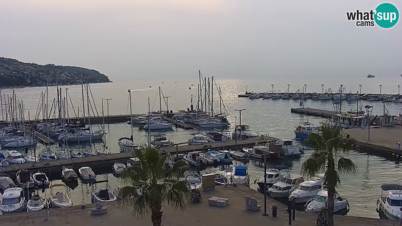 Il porto di Koper – Capodistria live webcam – porto crociere e mercantile – Slovenia