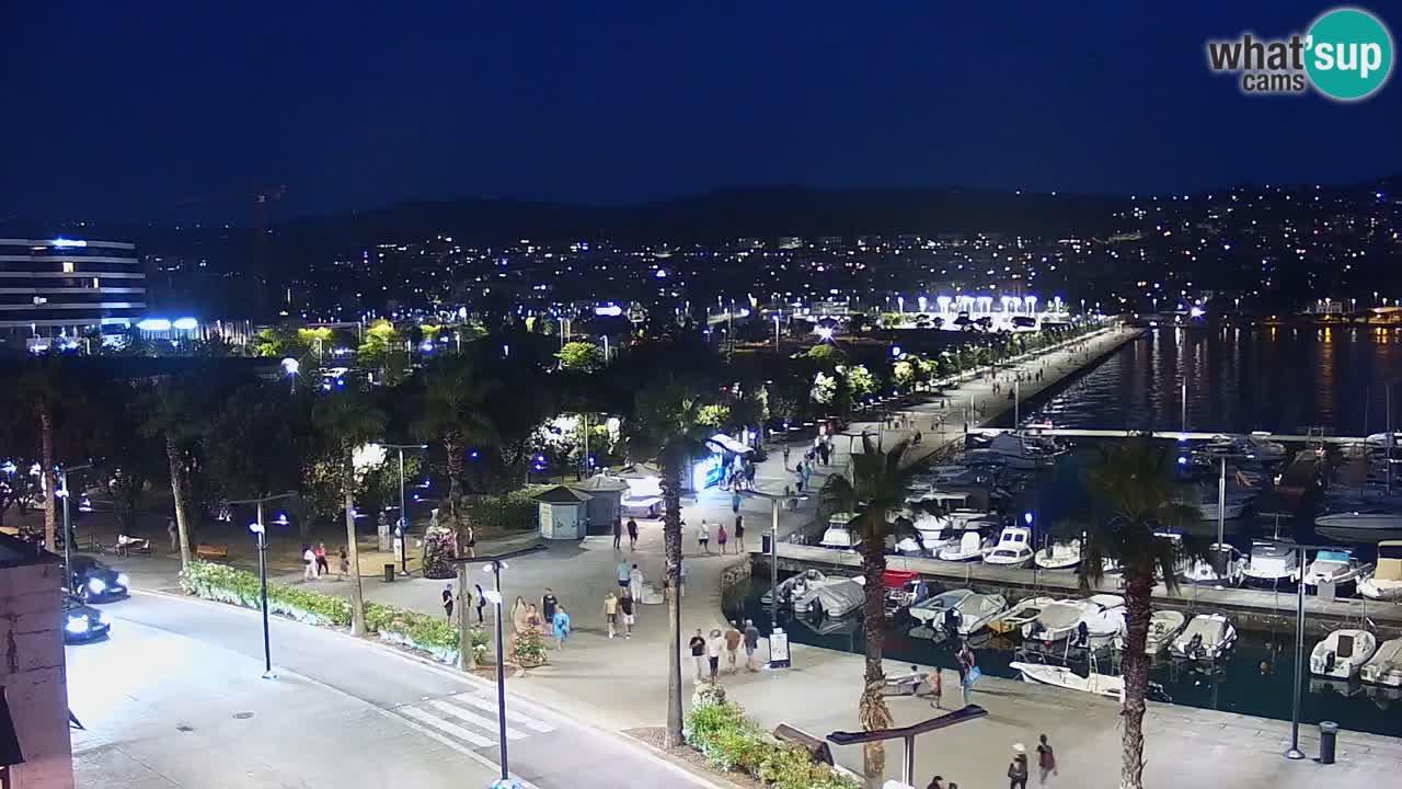 Webcam Koper – Panorama of the marina and promenade from the Grand Hotel Koper