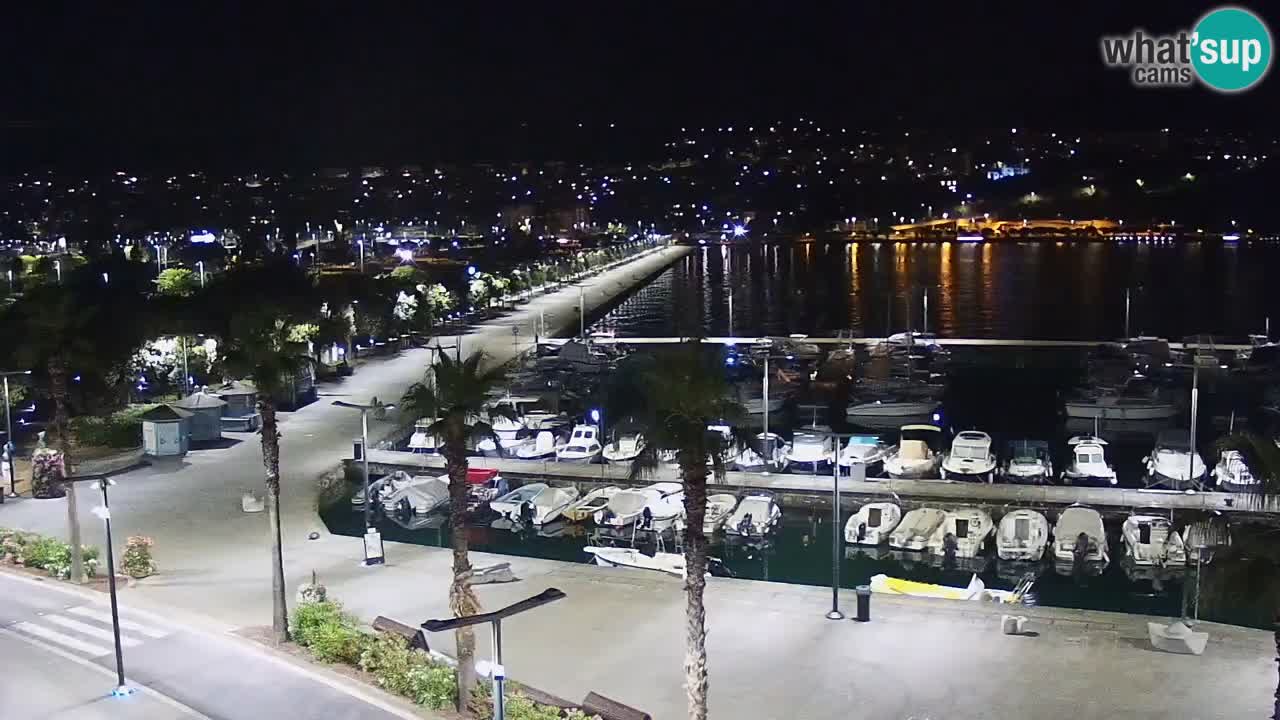 Spletna kamera Koper – Panorama na marino in promenado s Hotela Grand Koper