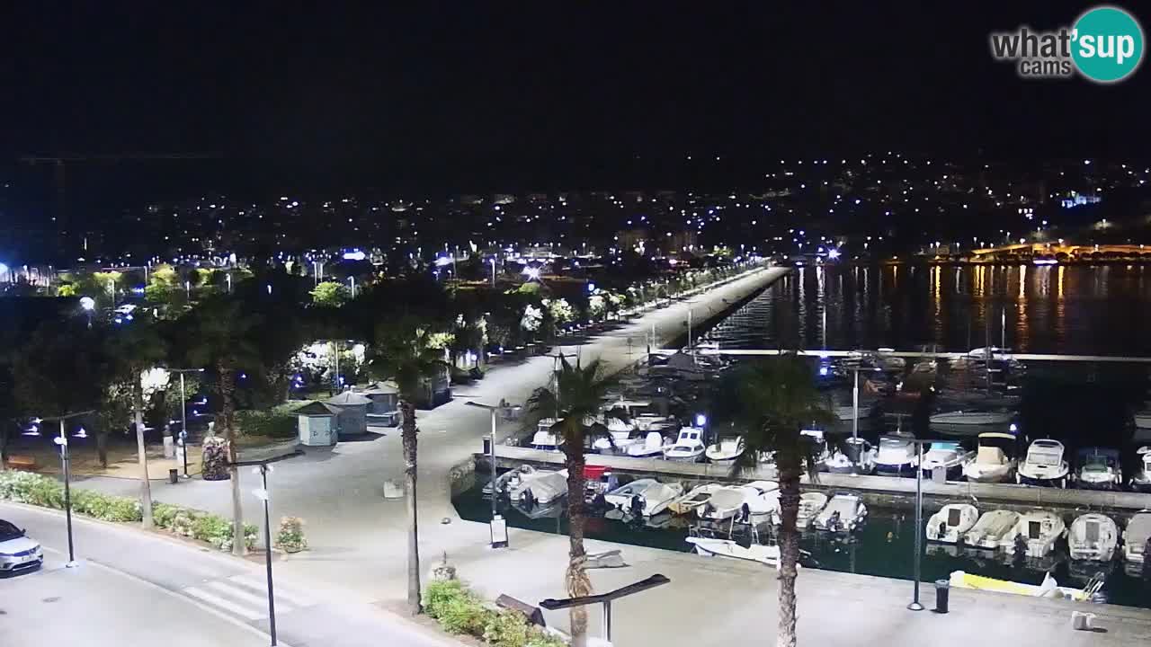 Camera en vivo Koper – puerto deportivo y paseo marítimo desde el Hotel Grand Koper