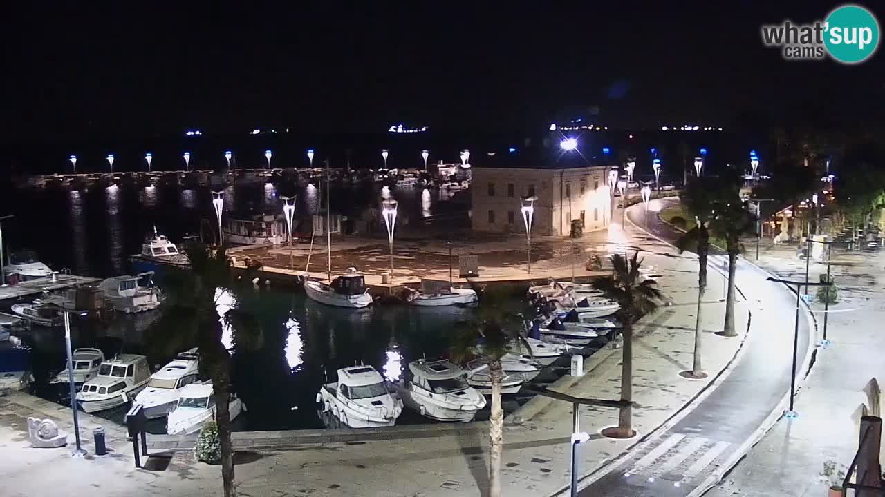 Webcam Koper – Panorama of the marina and promenade from the Grand Hotel Koper