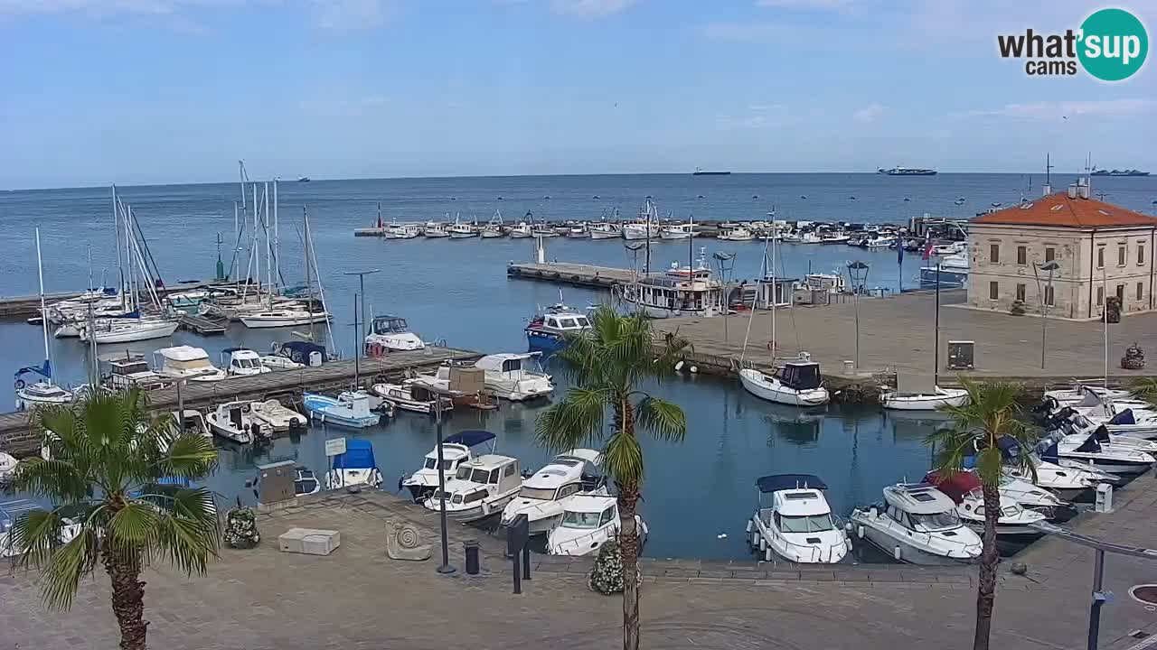 Il porto di Koper – Capodistria live webcam – porto crociere e mercantile – Slovenia