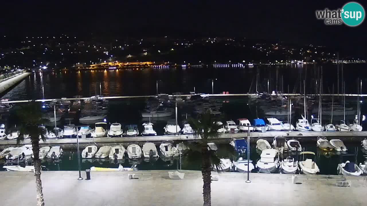 Webcam Capodistria – marina e lungo mare dall’Hotel Grand Koper