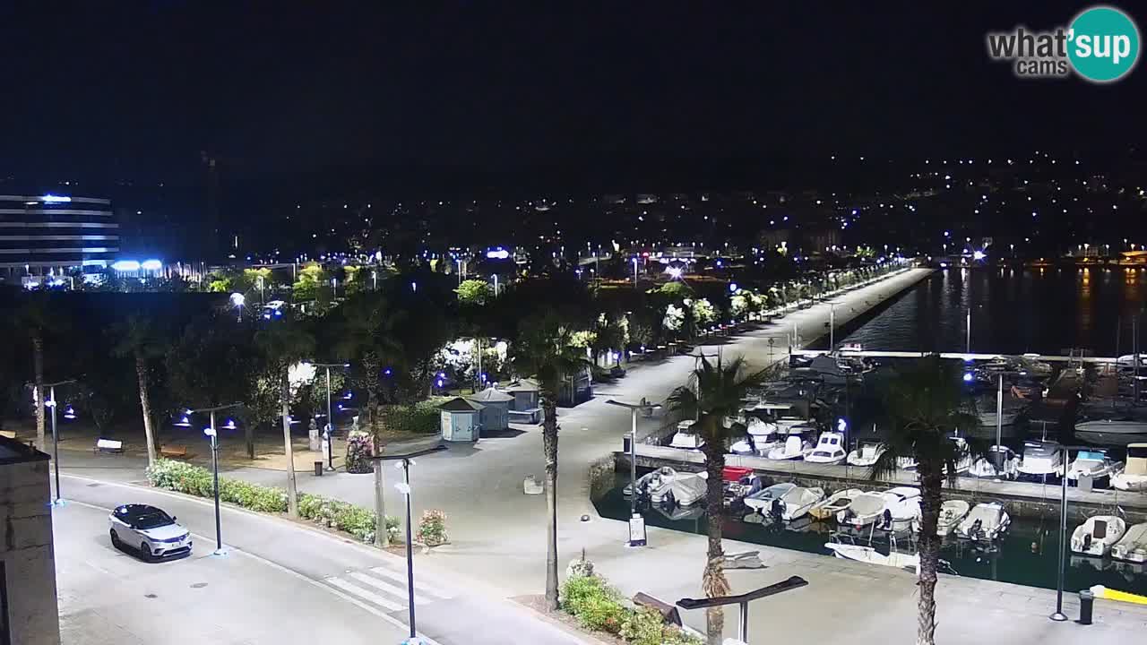 Webcam Koper – Panorama de la marina et de la promenade depuis le Grand Hotel Koper