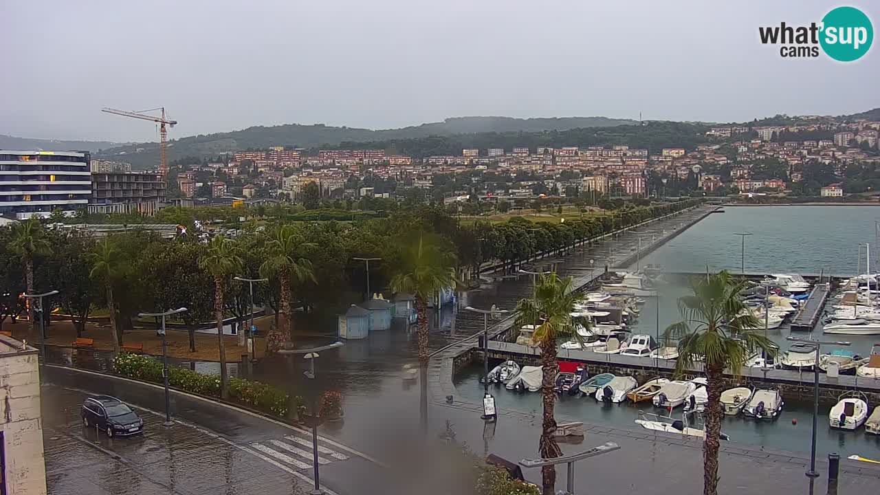 Spletna kamera Koper – Panorama na marino in promenado s Hotela Grand Koper