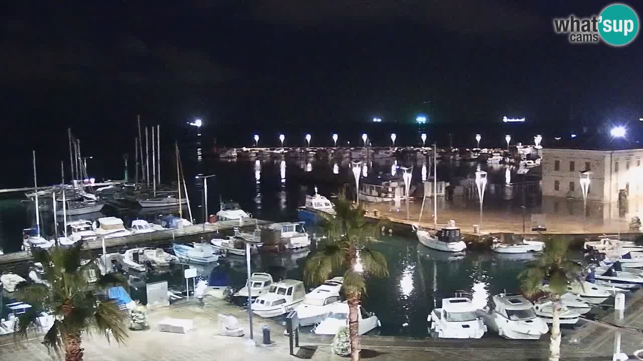 Spletna kamera Koper – Panorama na marino in promenado s Hotela Grand Koper