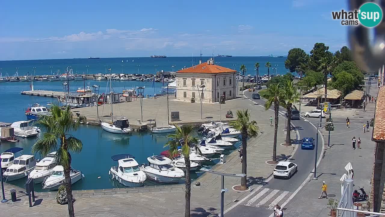 Web kamera Koper – marina i promenada – hotel Grand Koper