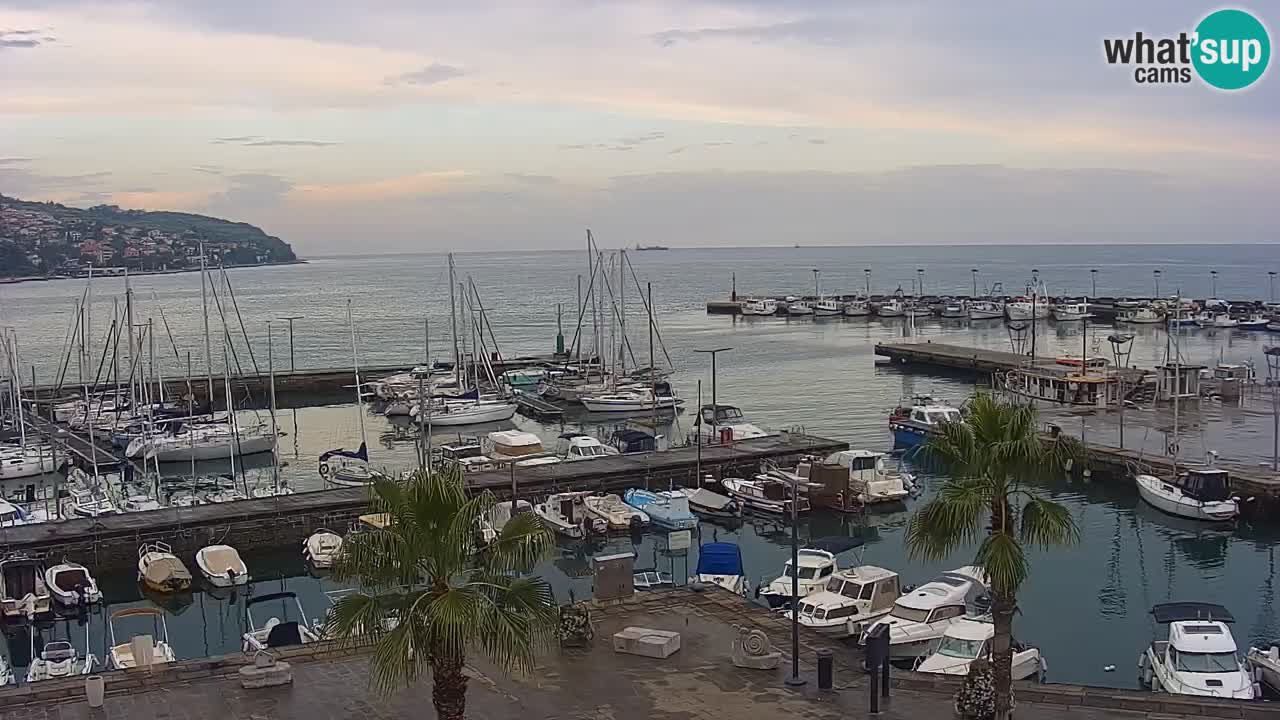 Web kamera Koper – marina i promenada – hotel Grand Koper