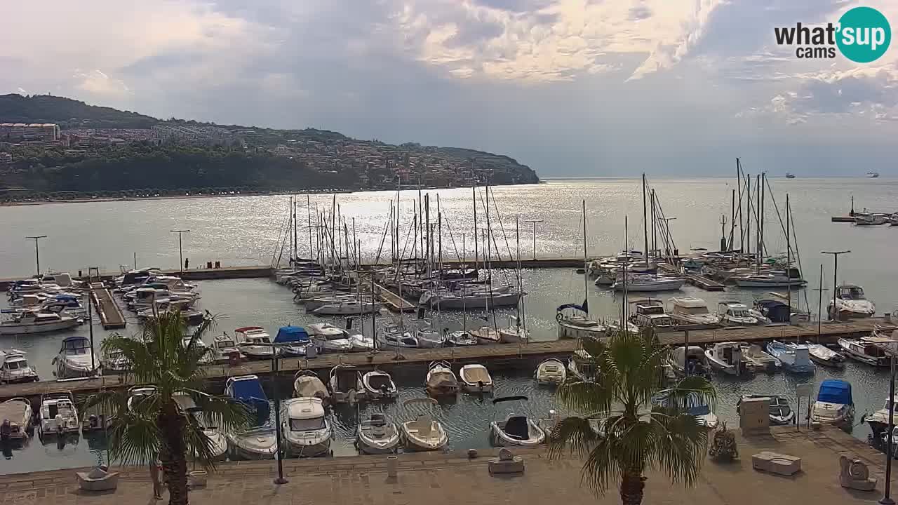Webcam en direct du port de Koper – port de croisière et de fret – Slovénie