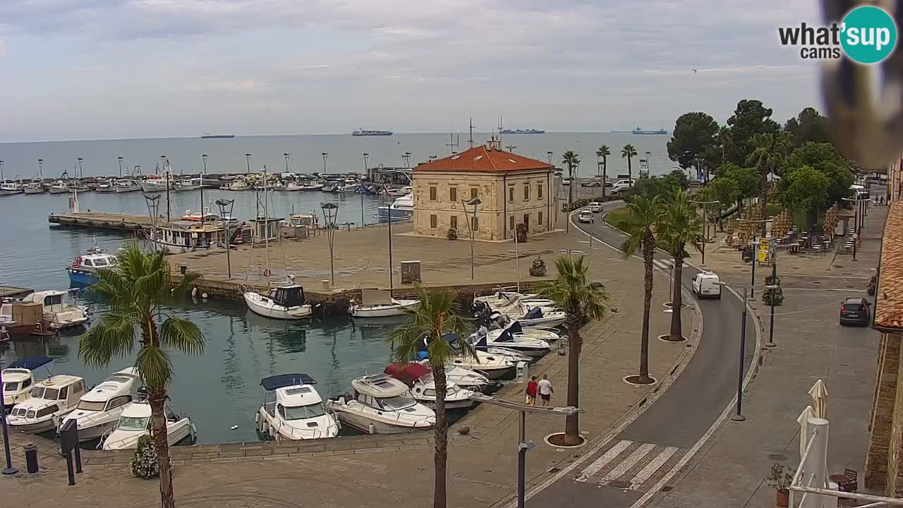 Web kamera Koper – marina i promenada – hotel Grand Koper