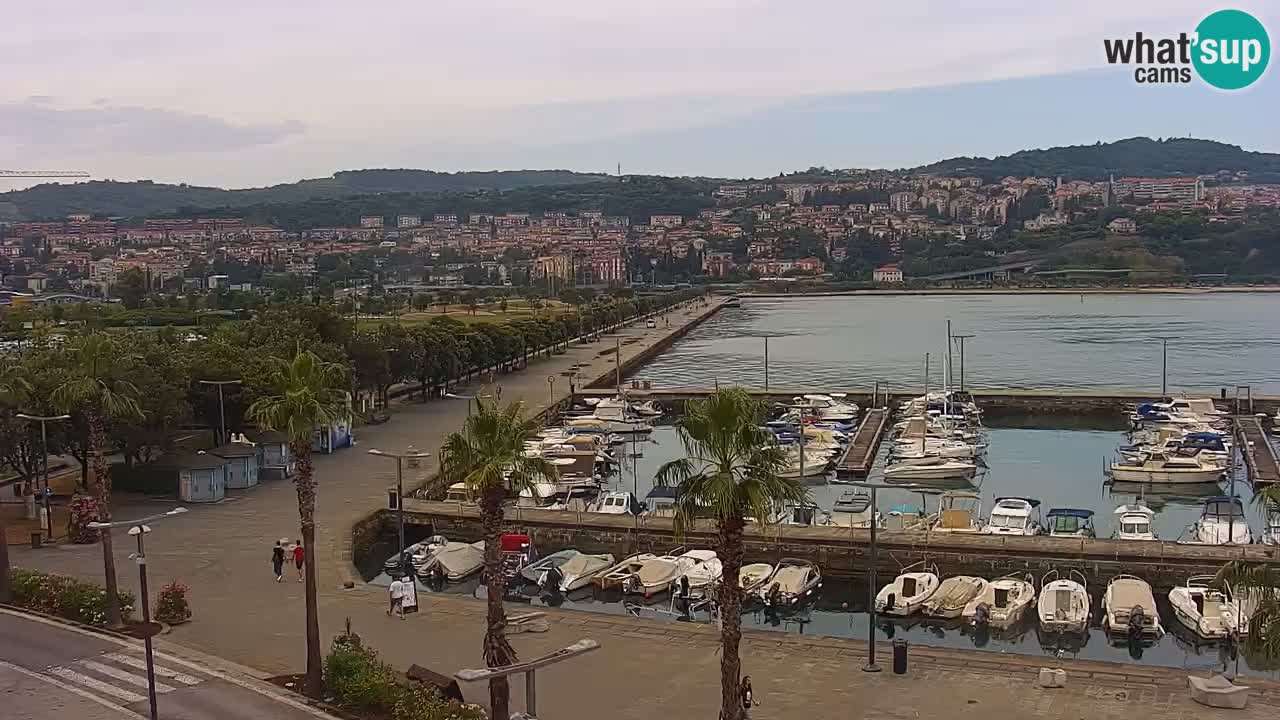 Web kamera Koper – marina i promenada – hotel Grand Koper