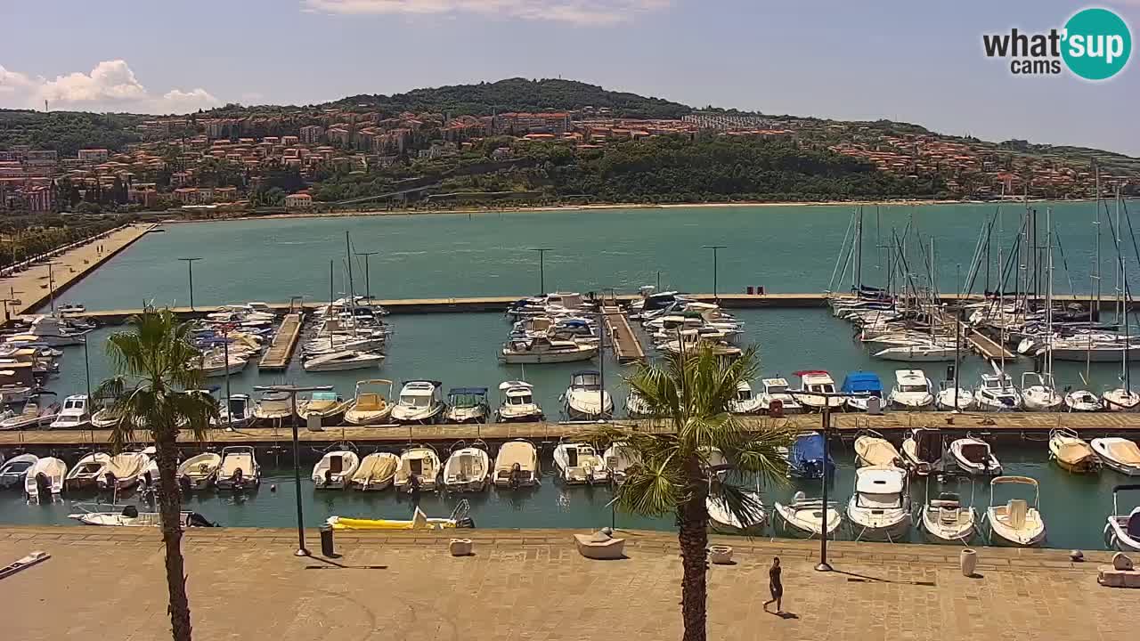 Spletna kamera Luka Koper v živo – Potniški terminal in tovorno pristanišče – Slovenija