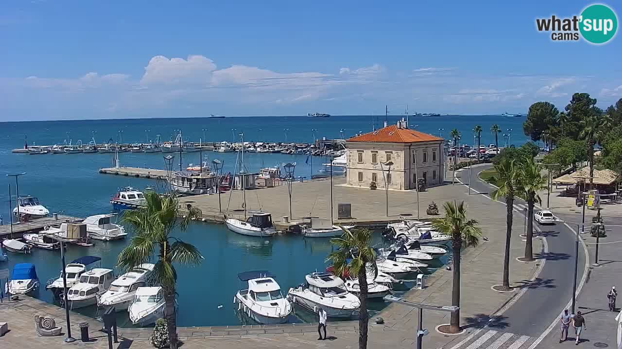 Il porto di Koper – Capodistria live webcam – porto crociere e mercantile – Slovenia