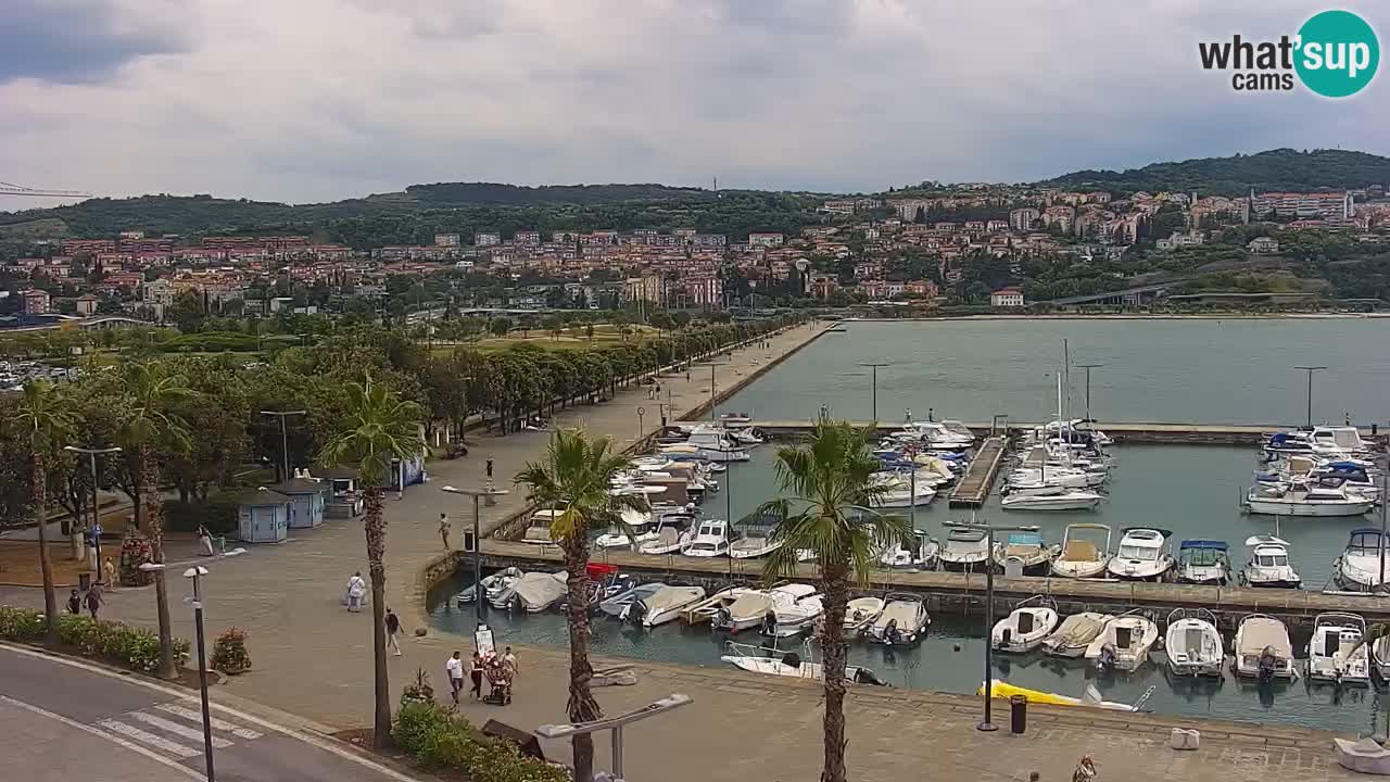Webcam Capodistria – marina e lungo mare dall’Hotel Grand Koper