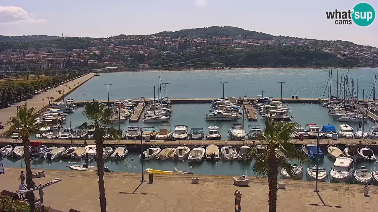 Webcam Capodistria – marina e lungo mare dall’Hotel Grand Koper